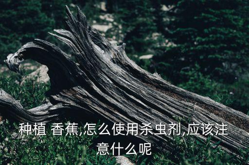 香蕉樹要打什么農藥,什么農藥能殺死香蕉樹