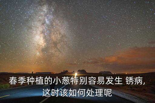 春季種植的小蔥特別容易發生 銹病,這時該如何處理呢