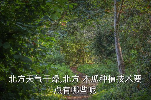 北方天氣干燥,北方 木瓜種植技術要點有哪些呢