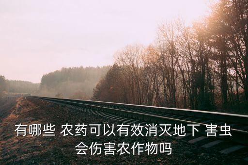 有哪些 農藥可以有效消滅地下 害蟲會傷害農作物嗎