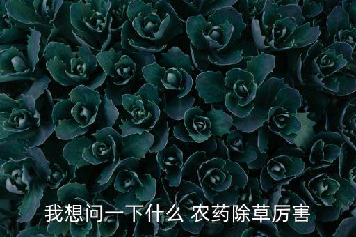 什么草能做農(nóng)藥用,什么農(nóng)藥可以讓草寸草不生