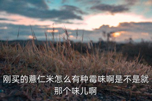 剛買的薏仁米怎么有種霉味啊是不是就那個味兒啊