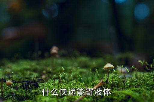 什么快遞能寄液體