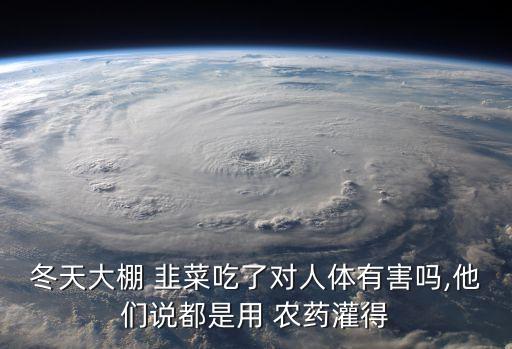 冬天大棚 韭菜吃了對人體有害嗎,他們說都是用 農藥灌得