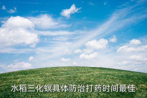 水稻三化螟具體防治打藥時(shí)間最佳