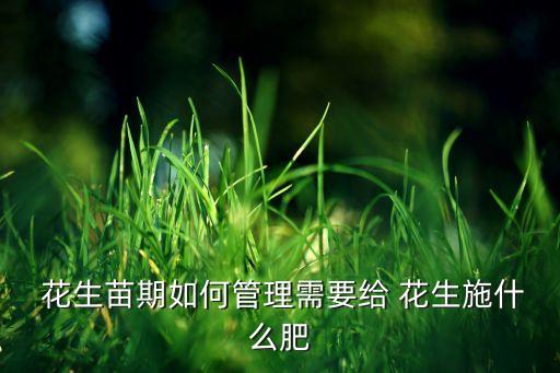 早期花生宜噴什么農藥
