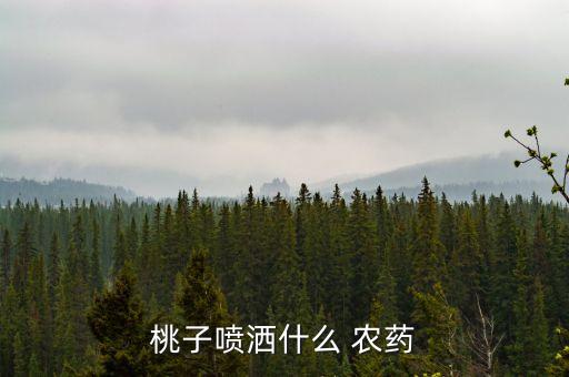 桃樹盛果期打什么農藥好,桃樹生膠什么農藥能治