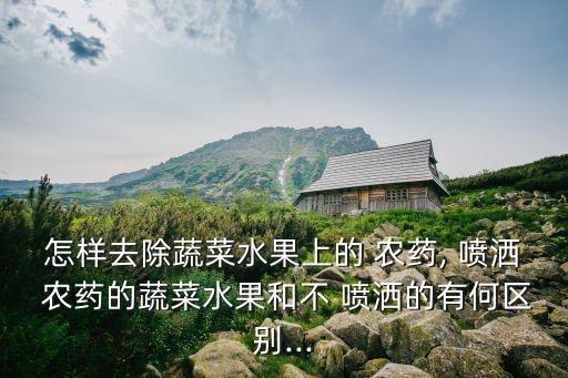 怎樣去除蔬菜水果上的 農藥, 噴灑 農藥的蔬菜水果和不 噴灑的有何區別...