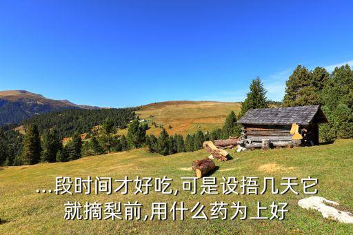 梨子用什么農(nóng)藥最好,梨子和什么搭配吃最好