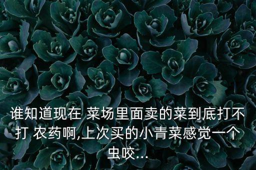 菜場打什么農藥,打農藥一般什么時間打比較好