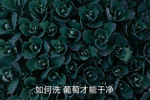 洗葡萄用什么去除農藥,葡萄一般打什么農藥