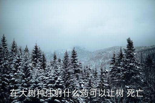 什么農(nóng)藥能讓樹死亡,雜樹用什么農(nóng)藥根除