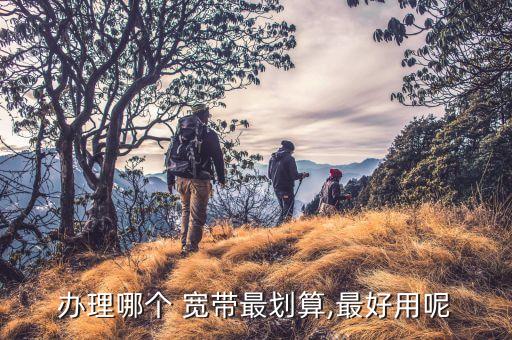 辦理哪個 寬帶最劃算,最好用呢