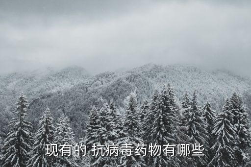 現有的 抗病毒藥物有哪些