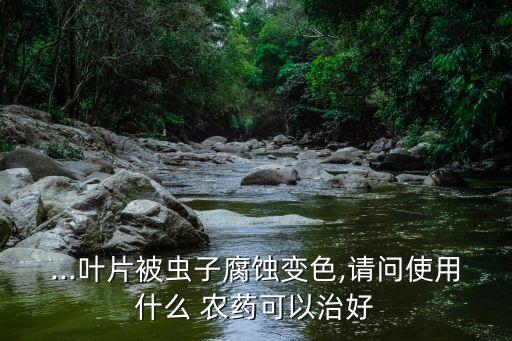 ...葉片被蟲子腐蝕變色,請問使用什么 農(nóng)藥可以治好