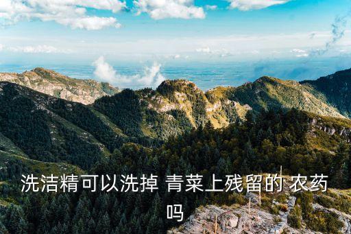 用什么浸泡青菜去農藥,什么青菜不打農藥