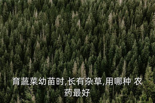 育蔬菜幼苗時,長有雜草,用哪種 農(nóng)藥最好