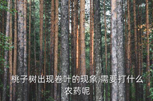  桃子樹出現(xiàn)卷葉的現(xiàn)象,需要打什么 農(nóng)藥呢
