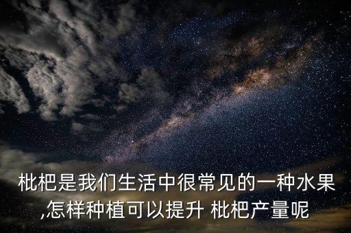 枇杷用什么農藥可以授粉,枇杷靠什么授粉