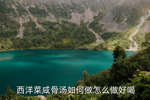  西洋菜咸骨湯如何做怎么做好喝