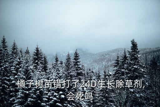  橘子樹苗錯打了24D生長除草劑,會死嗎