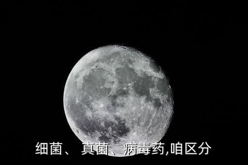 細菌、 真菌、病毒藥,咱區分