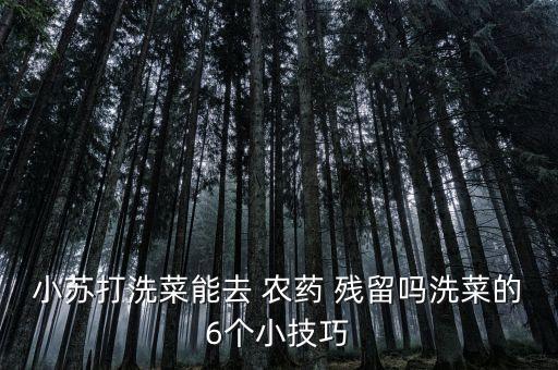 什么可以洗去農(nóng)藥殘留,農(nóng)藥殘留用什么方法最有效
