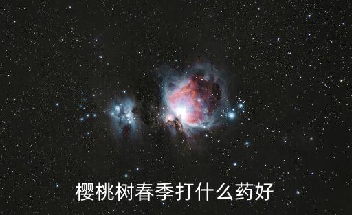 櫻桃樹(shù)春季打什么藥好