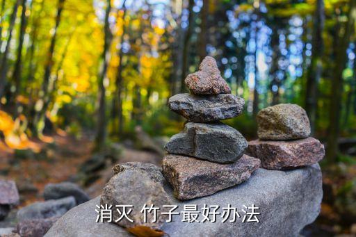 消滅 竹子最好辦法