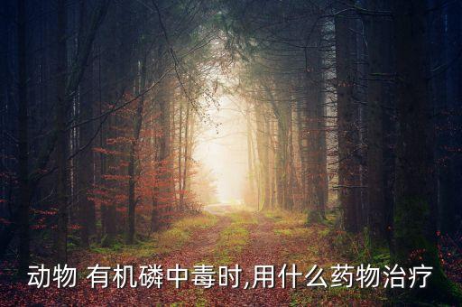 動物 有機磷中毒時,用什么藥物治療