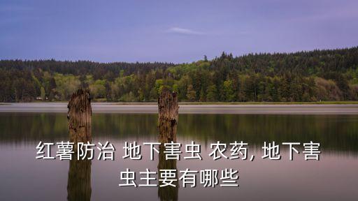 紅薯防治 地下害蟲 農藥, 地下害蟲主要有哪些