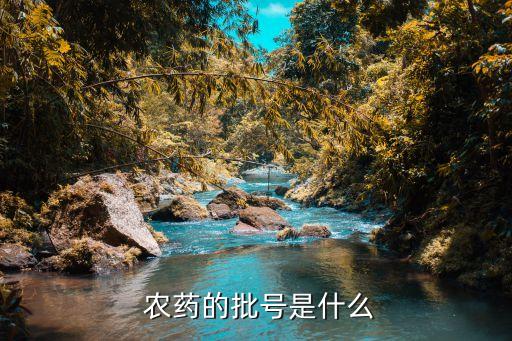 農(nóng)藥的批號(hào)是什么