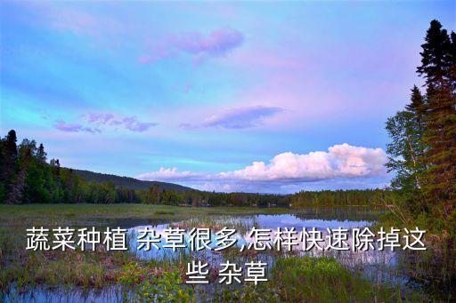 什么農藥能讓雜草永不重生