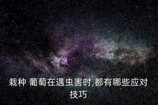 葡萄生蟲子用什么農藥,葡萄噴灑什么農藥