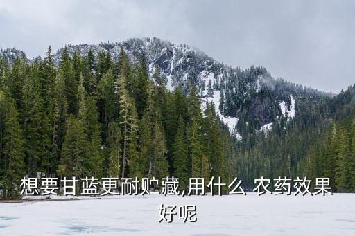 什么農(nóng)藥能使蔬菜保鮮,白菜保鮮用什么農(nóng)藥