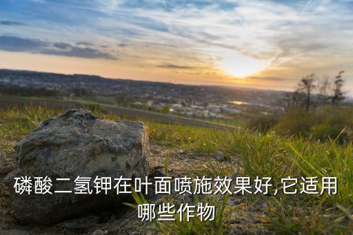 磷酸二氫鉀在葉面噴施效果好,它適用哪些作物