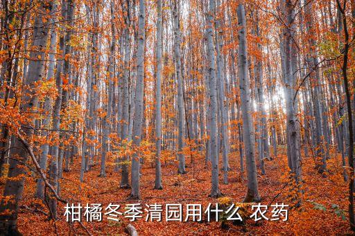 橙子樹可以用什么農藥,橙子打什么農藥