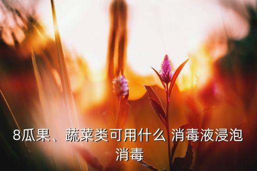 8瓜果、蔬菜類可用什么 消毒液浸泡 消毒