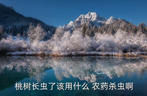  桃樹(shù)長(zhǎng)蟲(chóng)了該用什么 農(nóng)藥殺蟲(chóng)啊