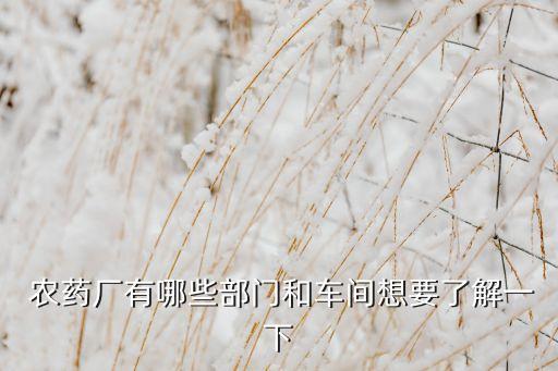 農(nóng)藥化工廠需要什么,生產(chǎn)農(nóng)藥的化工廠有毒嗎