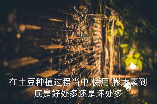 在土豆種植過程當中,使用 膨大素到底是好處多還是壞處多