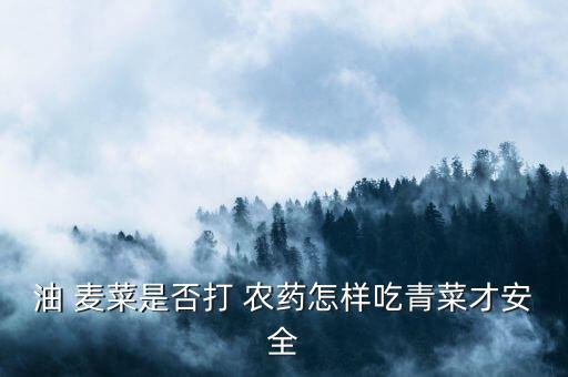油 麥菜是否打 農(nóng)藥怎樣吃青菜才安全