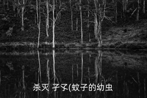 殺滅 孑孓(蚊子的幼蟲