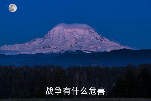 戰爭有什么危害